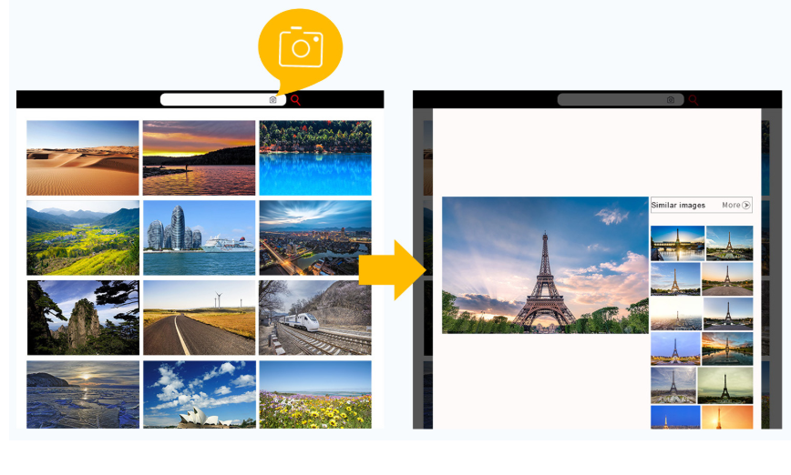 알리바바 클라우드 이미지 서치 웹사이트